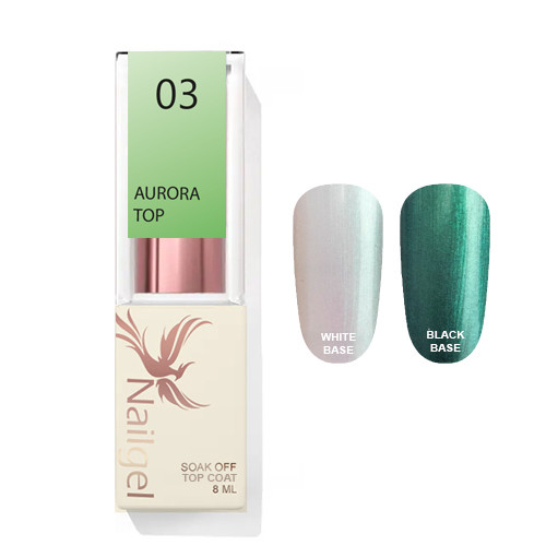 Aurora Top Coat 03 - Lesk gél 8ml