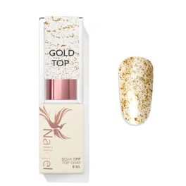 Gold Top Coat – Lesklý gél 8 ml
