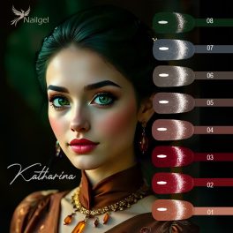   Katharina kolekcia gél lakov – 8 ks + darčeková margaretka