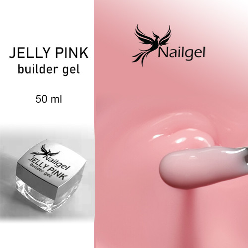 Stavebný gél  -04- / builder gel jelly  pink 50 ml