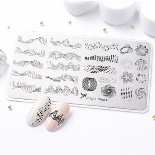 Razítkovacia doštička na nechty 6 × 12 cm – NNG04