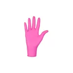 Nitrylex magenta, nitrilové nepudrované vyšetrovacie rukavice magenta (intenzívna ružová) farba M