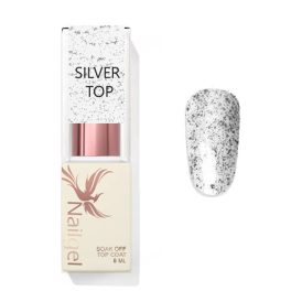 Silver Top Coat – Lesklý gél 8 ml