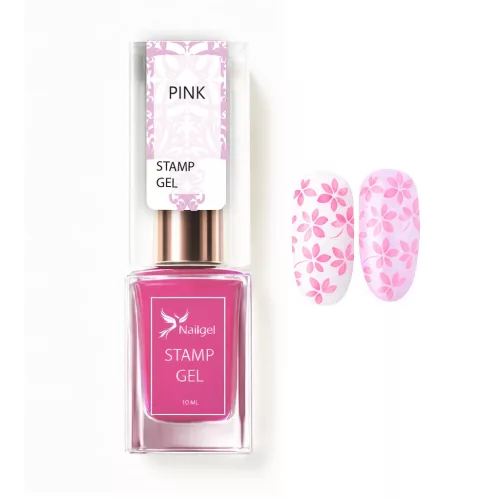 Pečiatkovací lak – Stamp gel – PINK 10 ml