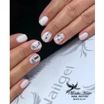 Rosegold  nálepka na nechty 1