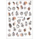 Rosegold  nálepka na nechty 5