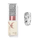 Polka Top Coat - Black&White dots - Lesk gél 8ml