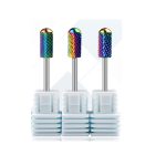 Karbidový brúsny nadstavec valcovitý so zaoblenou špičkou - M - stredne jemný