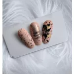 Polka  Velvet Top Coat - Black Flakes- Lesk gél 8ml