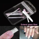 Zosilňovač nechtov, sklenené vlákna na predlžovanie