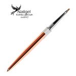 Dekoratívný štetec so zakrivením Kolinsky 2 s prírodné srsti 